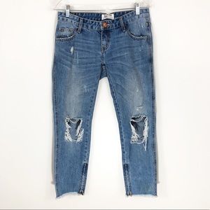 One Teaspoon Freebirds Jeans 26 Extreme Distressed